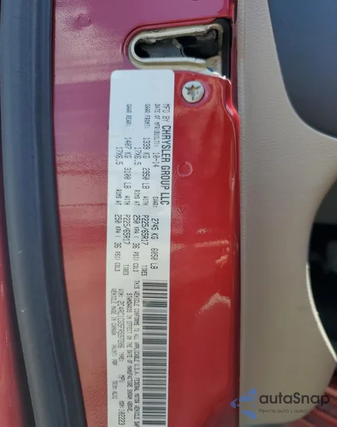 2015 Chrysler Town & Country Touring L из США, поврежденный, VIN 2C4RC1CG5FR597206